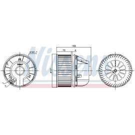 Вентилятор салона NISSENS 87490