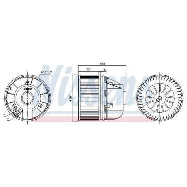 Вентилятор салону NISSENS 87490