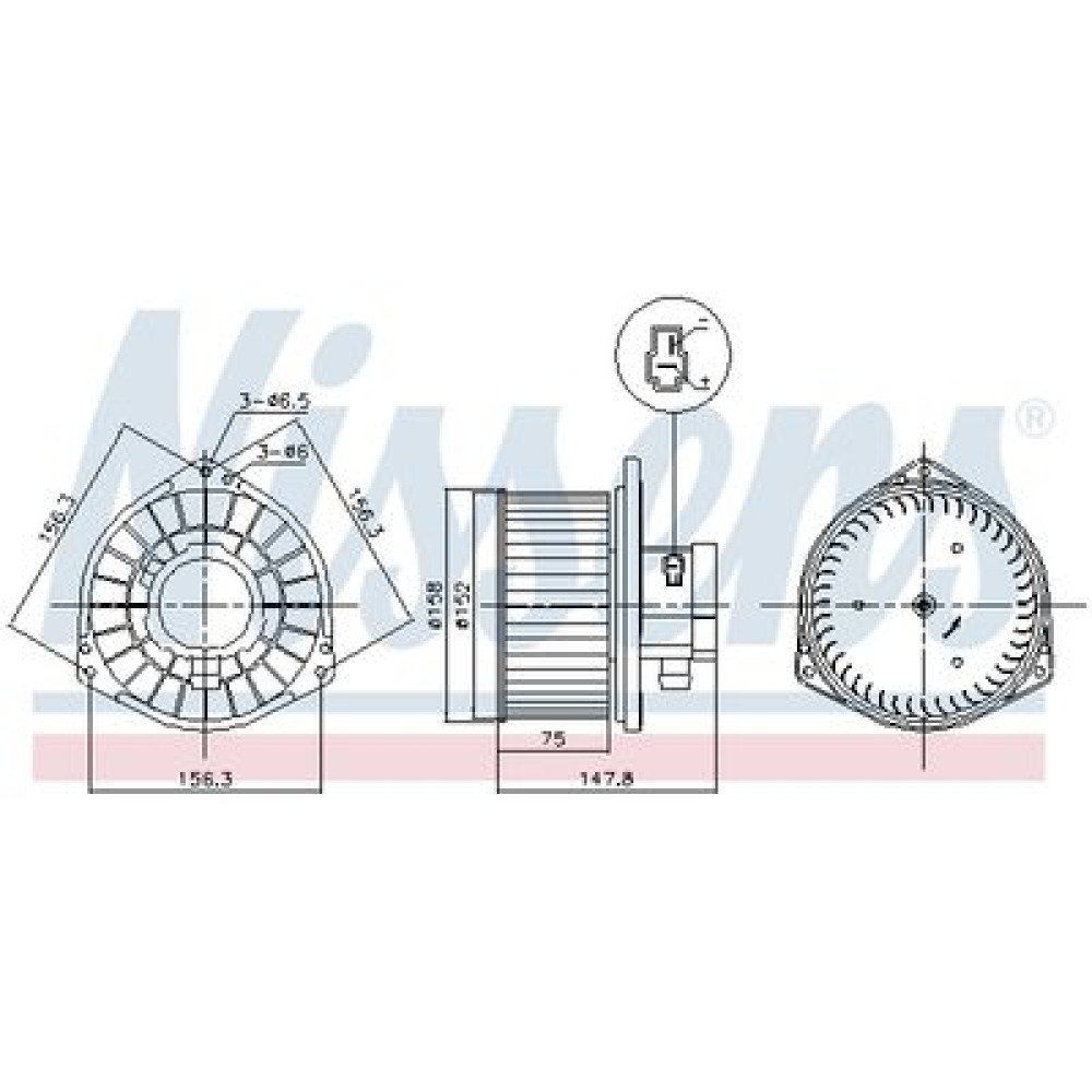 Вентилятор салона NISSENS 87531