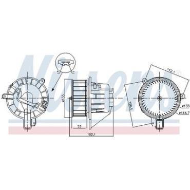 Вентилятор салону NISSENS 87546