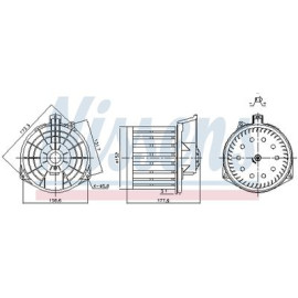 Вентилятор салона NISSENS 87549