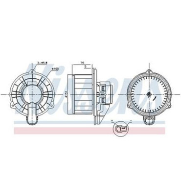 Вентилятор салону NISSENS 87569
