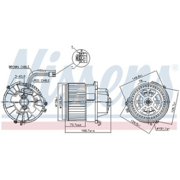 Вентилятор салона NISSENS 87599