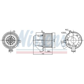 Вентилятор салона NISSENS 87607