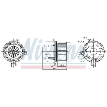 Вентилятор салона NISSENS 87607
