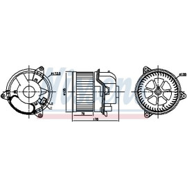 Вентилятор салона NISSENS 87784