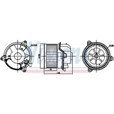 Вентилятор салона NISSENS 87784