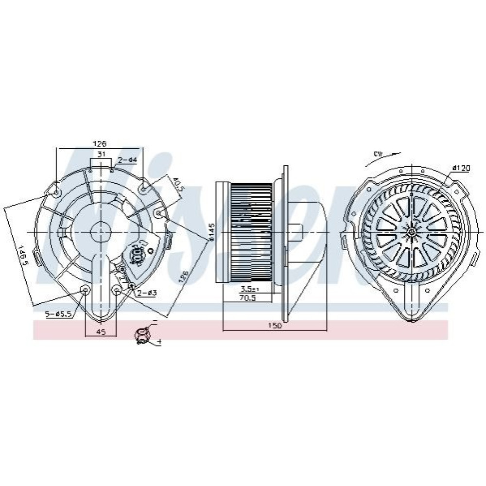 Вентилятор салону NISSENS 87798