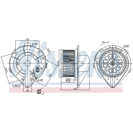 Вентилятор салону NISSENS 87798