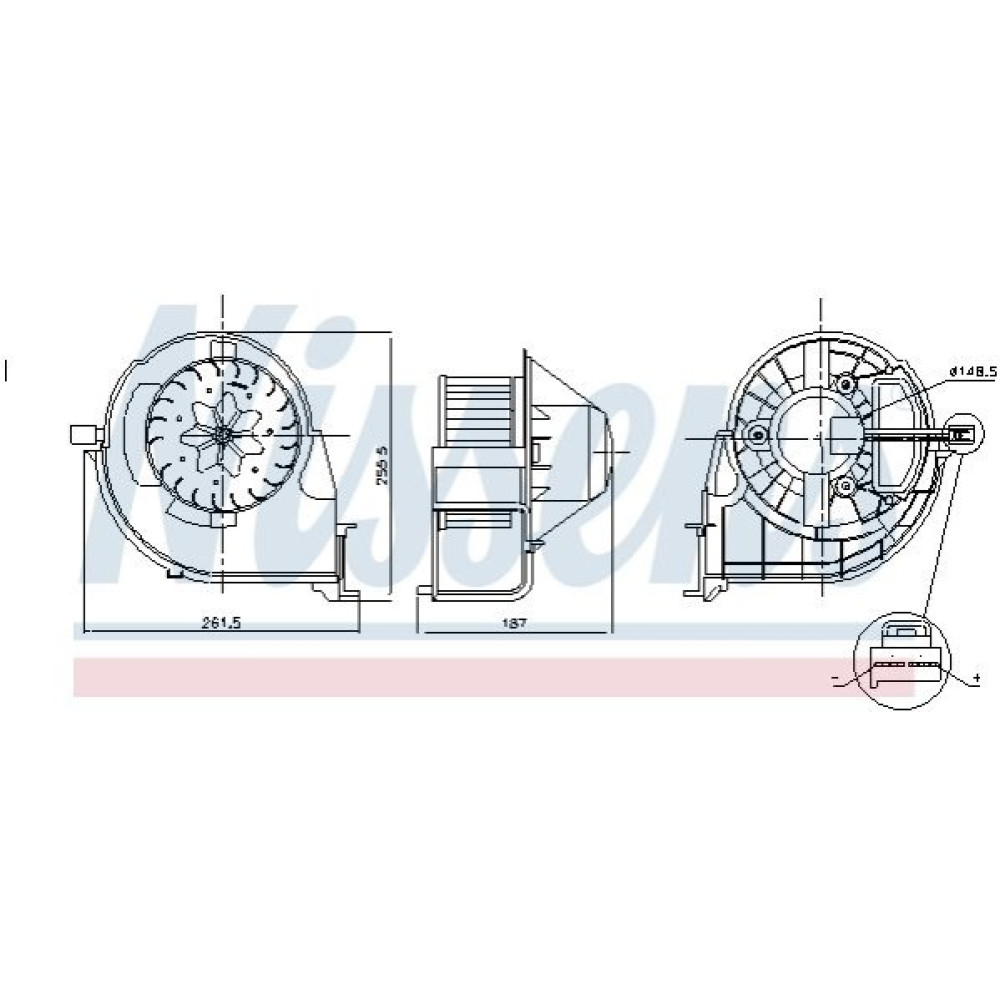 Вентилятор салона NISSENS 87802