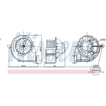 Вентилятор салона NISSENS 87802