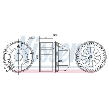Вентилятор салона NISSENS 87817