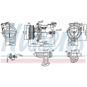 Компрессор кондиционера NISSENS 890042
