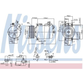 Компрессор кондиционера NISSENS 890043