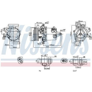Компресор кондиціонера NISSENS 890053