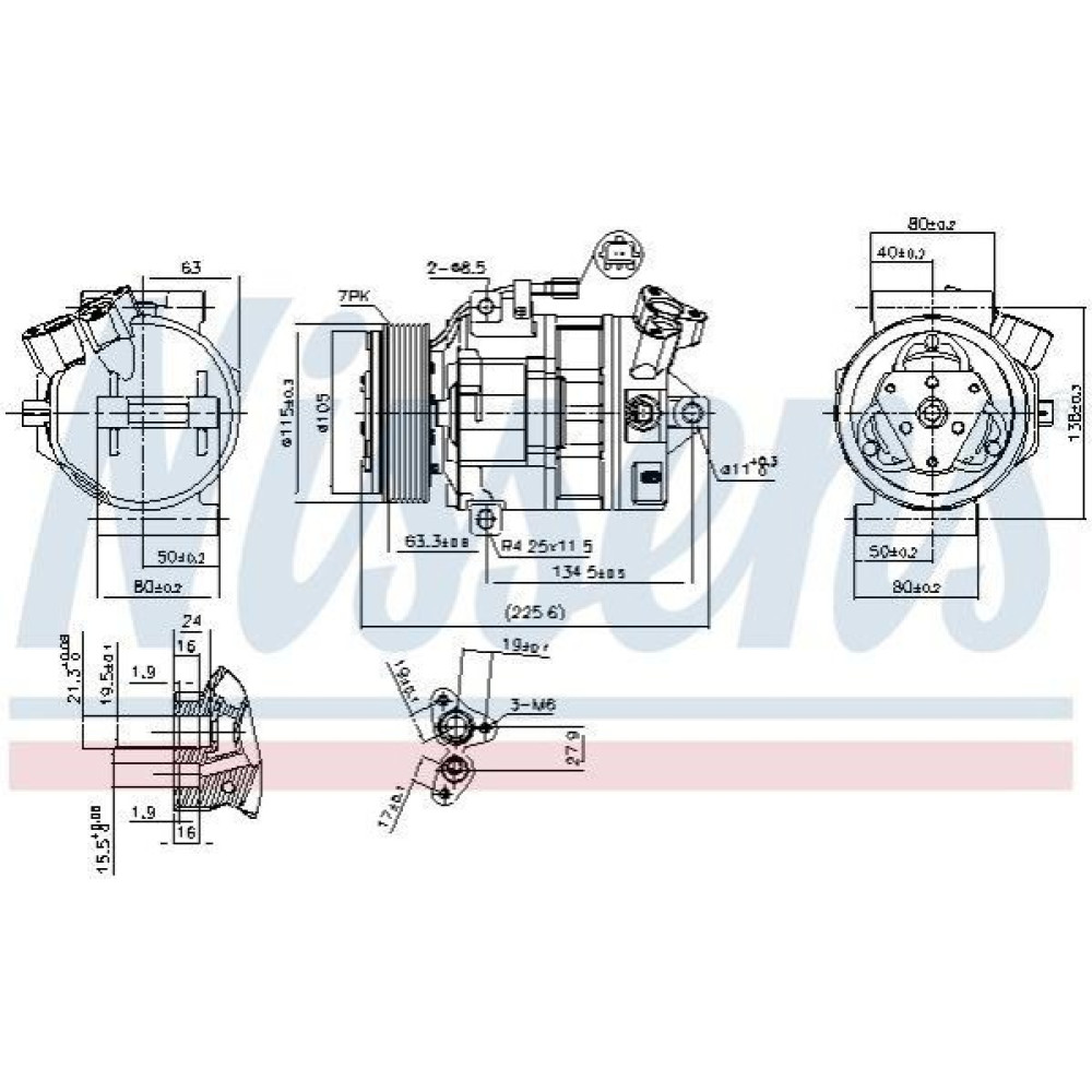 Компрессор кондиционера NISSENS 890138