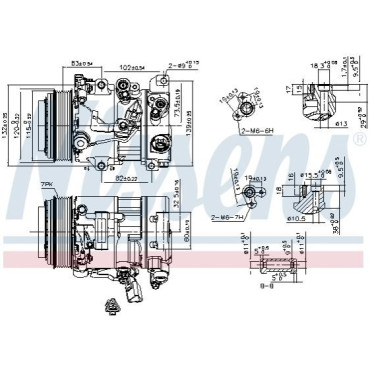 Компресор кондиціонера NISSENS 890156