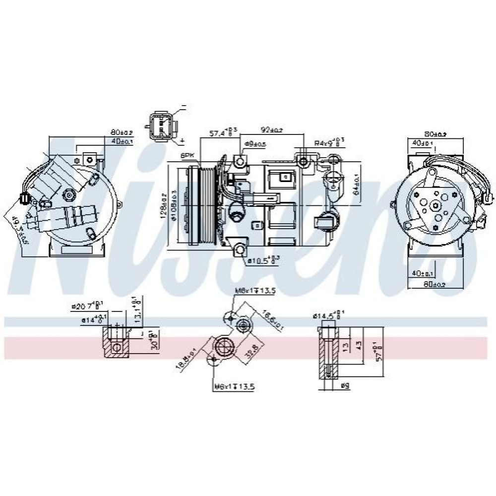 Компресор кондиціонера NISSENS 890210