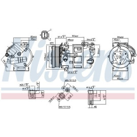 Компресор кондиціонера NISSENS 890210