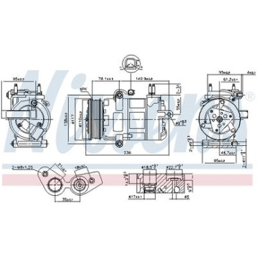 Компресор кондиціонера NISSENS 890217