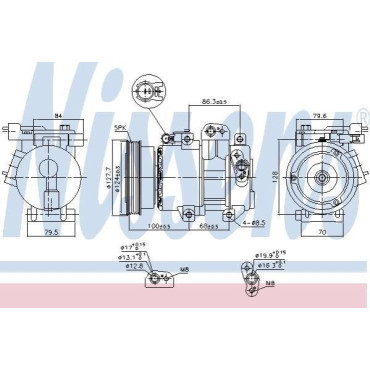 Компресор кондиціонера NISSENS 890232