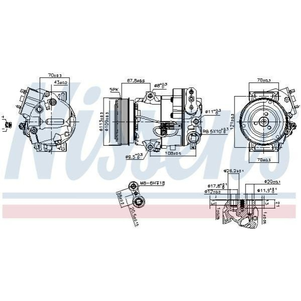 Компрессор кондиционера NISSENS 890266