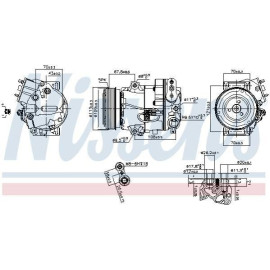 Компрессор кондиционера NISSENS 890266