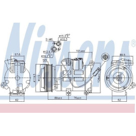 Компрессор кондиционера NISSENS 890315