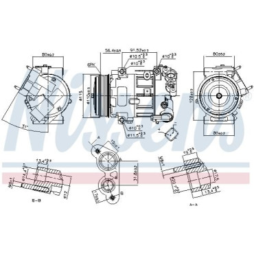 Компресор кондиціонера NISSENS 890324