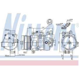 NISSENS 89043 Компрессор кондиционера NISSENS 89043