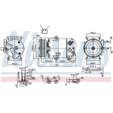 Компрессор кондиционера NISSENS 890588