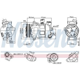 NISSENS 890607 Компресор кондиціонера NISSENS 890607
