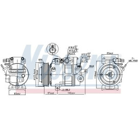 Компресор кондиціонера NISSENS 890685
