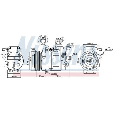 Компрессор кондиционера NISSENS 890685