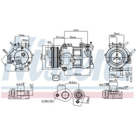 Компресор кондиціонера NISSENS 890693