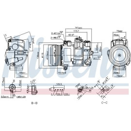 Компресор кондиціонера NISSENS 890696