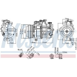 Компрессор кондиционера NISSENS 890717