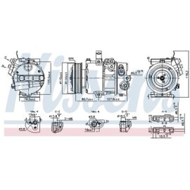 Компрессор кондиционера NISSENS 890751