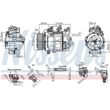 Компресор кондиціонера NISSENS 890755