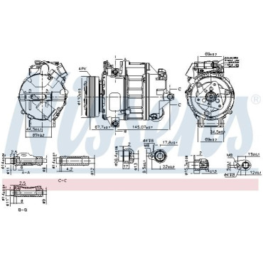 Компресор кондиціонера NISSENS 890759