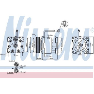 Компресор кондиціонера NISSENS 89083
