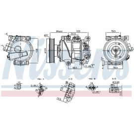 Компресор кондиціонера NISSENS 890896