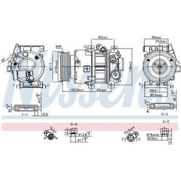 Компресор кондиціонера NISSENS 890916