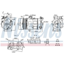 NISSENS 890947 Компрессор кондиционера NISSENS 890947