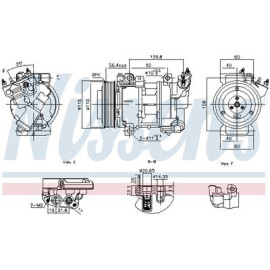 Компресор кондиціонера NISSENS 891016