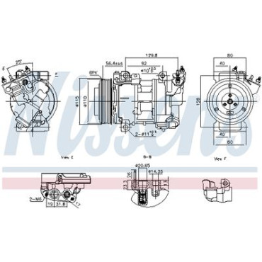 Компресор кондиціонера NISSENS 891016