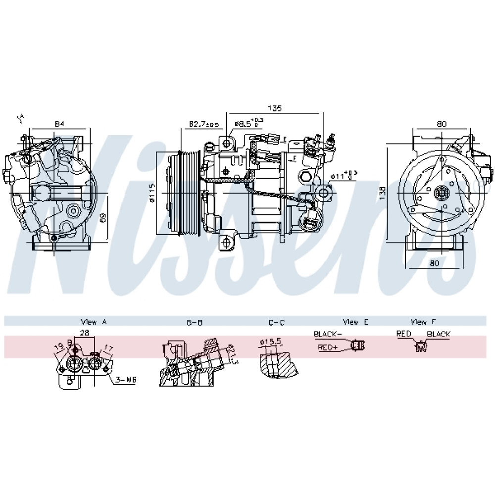 Компресор кондиціонера NISSENS 891042