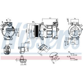 Компрессор кондиционера NISSENS 891260