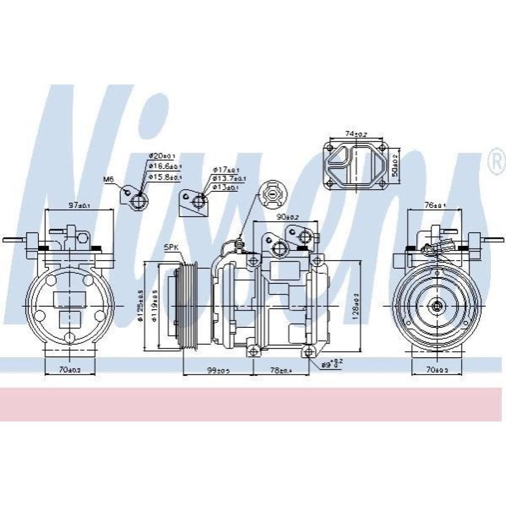 Компресор кондиціонера NISSENS 89166