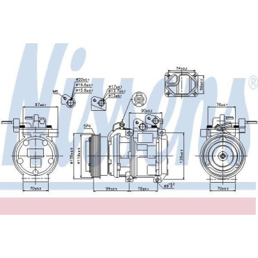Компрессор кондиционера NISSENS 89166